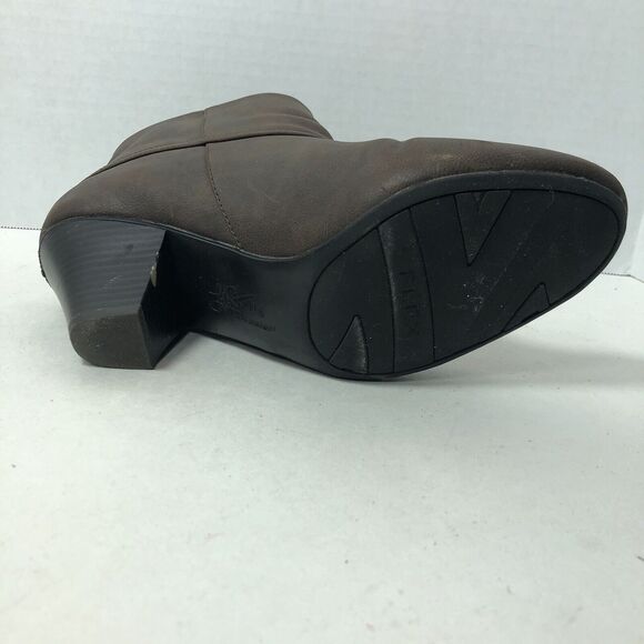 Life Stride Boots Womens Size 9 Active Arch Comfort Ankle Side Zip Brown F3 - Picture 13 of 13